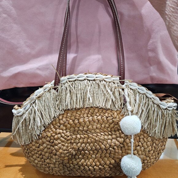 Sam Edelman Isabella Straw Tote Bag - Pre-owned PERFECT! - Picture 1 of 10